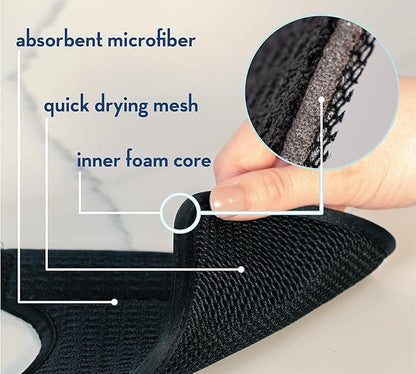 S&T INC. Microfiber Kitchen Faucet Sink Mat Drip and Splash Catcher
