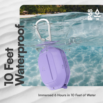 Keybudz for Waterproof AirPods 4 Case with Lock - IP68 Waterproof and Dust Proof, Shockproof Protector, Heavy Duty Rugged Protection, Drop Proof Hard Cover for AirPods 4th Gen (Wild Lavender)