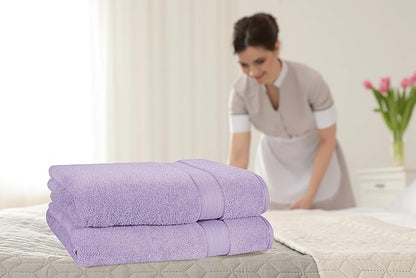 GLAMBURG 700 GSM Premium Cotton 2-Pack Oversized Extra Large Bath Sheet Set