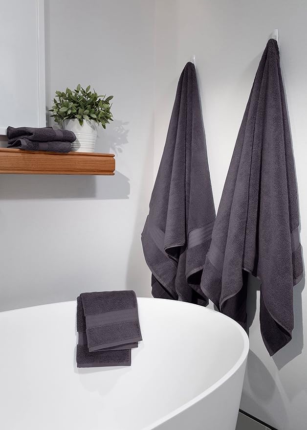 Fabdreams 100% Organic Cotton Bath Sheet Set of 2 700 GSM Oversized Towels