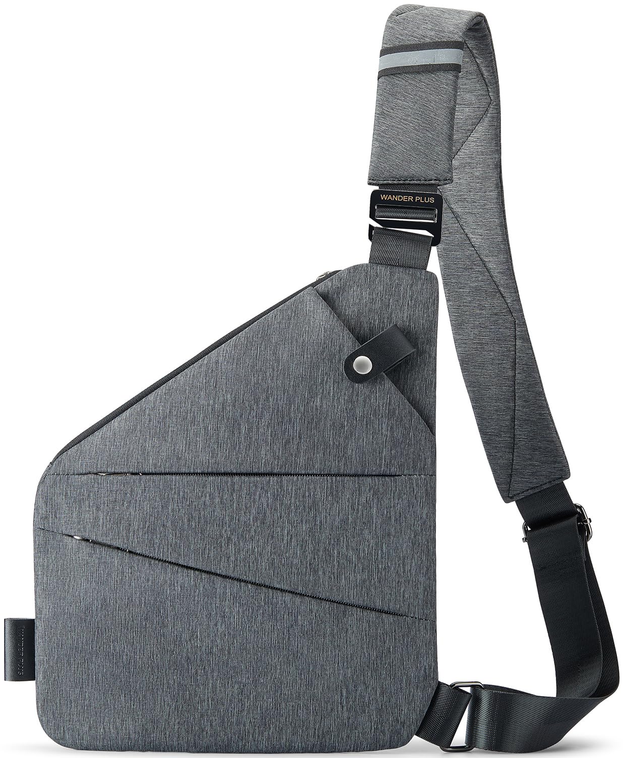 WANDER PLUS® Anti Theft Crossbody Travel Bag for Women Men, Multi-Pocket Crossbody Bag, Slim Sling Bag with Adjustable Strap