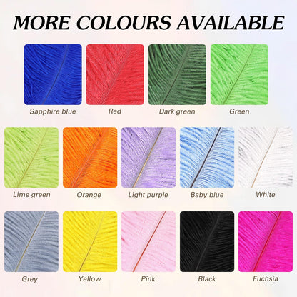 THARAHT Ostrich Feathers 90pcs Large Natural Bulk for Vase Crafts Wedding Party Centerpieces Christmas Tree Decoration Feathers,Black