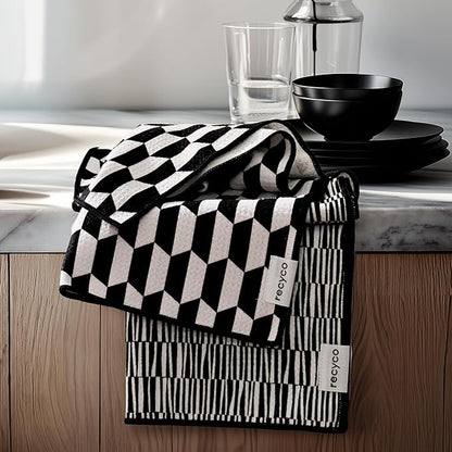 RECYCO Waffle Kitchen Towel Set of 2