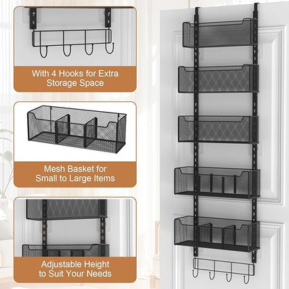 Over The Door Organizer, Metal Door Organizer Hanging