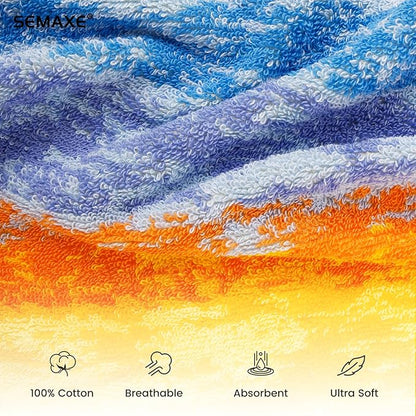 SEMAXE 12 Pack Hand Towels for Bathroom, 100% Cotton Towels