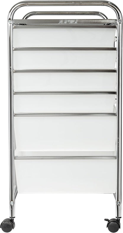 Honey-Can-Do Rolling Storage Cart and Organizer with 12 Plastic Drawers