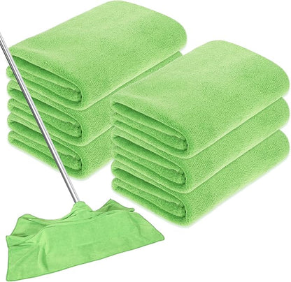 6 Pcs Extra Large Microfiber Cleaning Cloth Reusable Microfiber Towels Thick