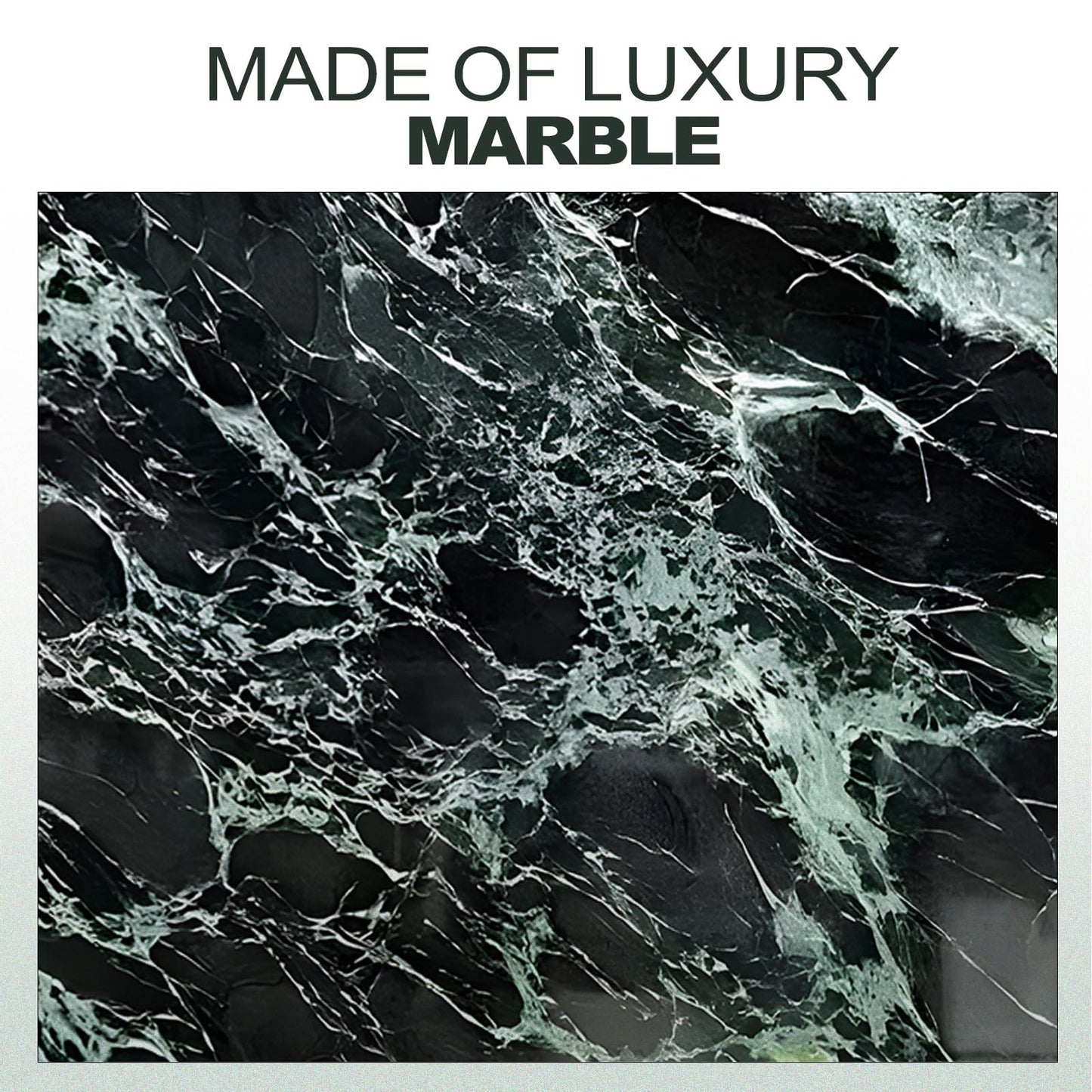 Koville Natural Marble Tray, Coffee Table Vanity/Decorative Tray for Jewerly, Watch, Perfume Candle Storage for Bedroom/Bathroom/Kitchen Countertop