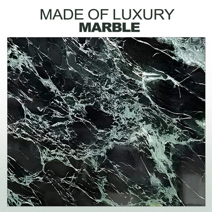 Koville Natural Marble Tray, Coffee Table Vanity/Decorative Tray for Jewerly, Watch, Perfume Candle Storage for Bedroom/Bathroom/Kitchen Countertop