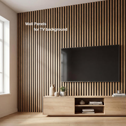 Schliersee 3D Wall Panels, 16 Packs 47.24x4.7 Inch 24.67sq.ft Decorative Wall Panel Accents Interior Wall Decor for Living Room, TV Background, Bedroom, Kitchen