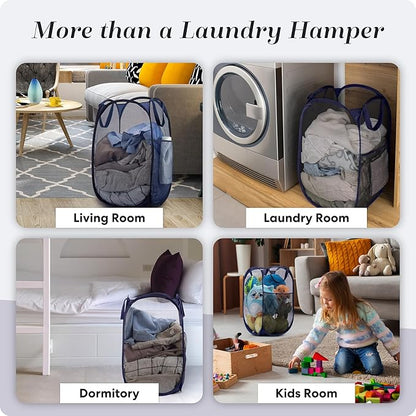 Handy Laundry Collapsible Mesh Pop Up Hamper