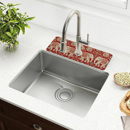 Kitchen Sink Splash Guard 1 PC 14.7 Inch Sink Faucet Mat Splash Guard