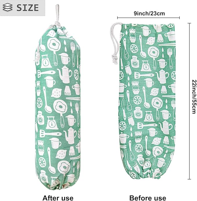Plastic Bag Holder, Wall Mount Plastic Bag Organizer, Shopping Bags Carrier