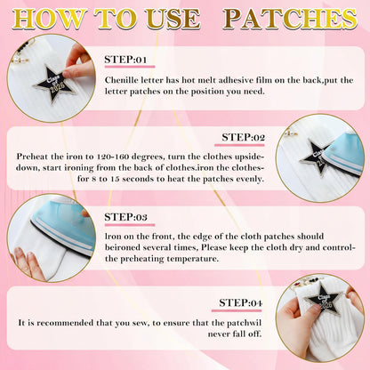 Wavwavw 35 Pcs Graduation Junk Sock Charms with 8 Graduate Iron-on Patches, Class of 2026 DIY Sock Pins Jewelry Accessories Graduation Shoes Brooch Accessories for Women Clothes Hats Scarf Shawl