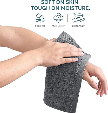 Casa Platino Wash Cloths Pack of 12-100% Cotton Washcloths
