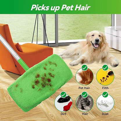 Reusable Microfiber Mop Pads Washable Wet Pads Compatible