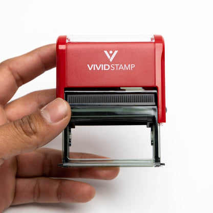 Rubber Stamp Rejected (Stop Vector) Self-Inking Office (Red Ink) - Q-400