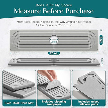 Kitchen Faucet Absorbent Mat