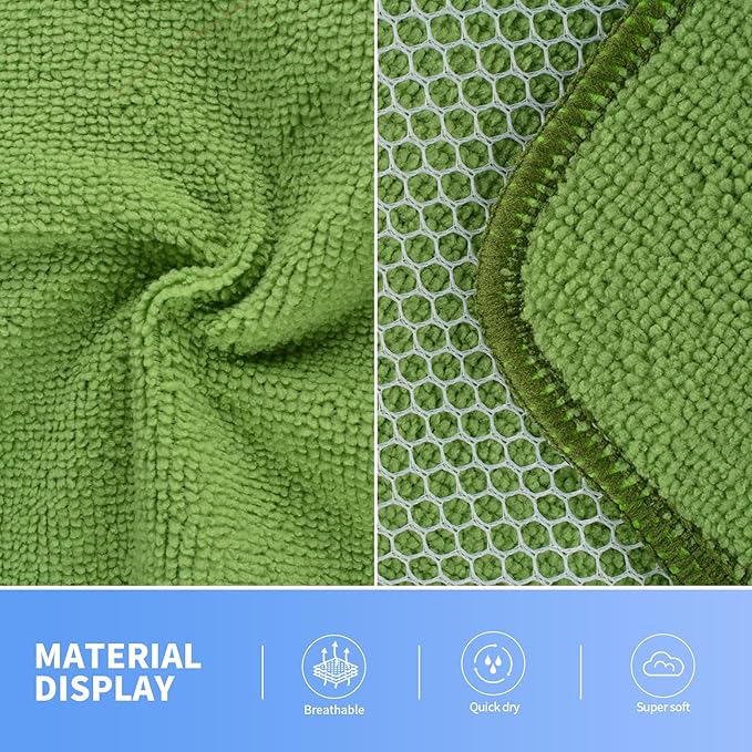 KinHwa Kitchen Washcloths for Dishes Absorbent Microfiber Dish Cloths Quick Dry