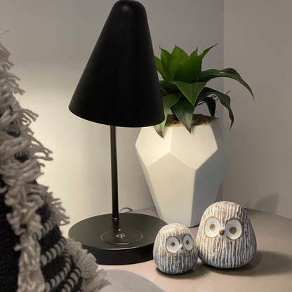 Huey House Chubby Night Owl Decor Statue Sculpture, Bookshelf Decor Accents, Boxed Set of 2, Rustic Brown & White, 3⅛ & 4⅓ Inch Decorative Resin Figurines