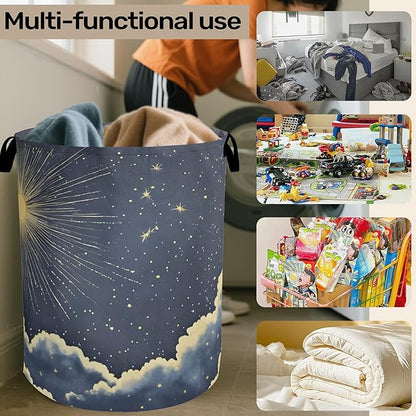 Sun Cloud Gothic Laundry Basket