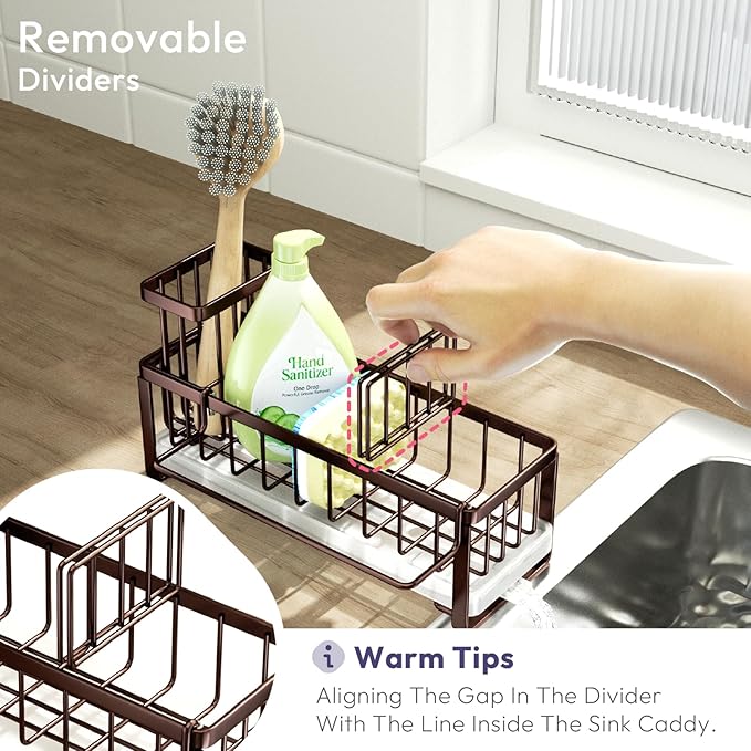 SWTYMIKI Sponge Holder for Kitchen Sink