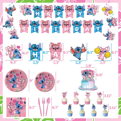 Birthday Party Decorations Kit, Includes Banner Foil Balloons Tablecloth Backdrop Cake Plates Napkins Adult Themed Party Supplies