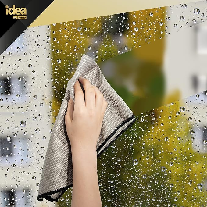 Idea Home Premium Microfiber Cleaning Cloth Ultra Absorbent Streak and Lint