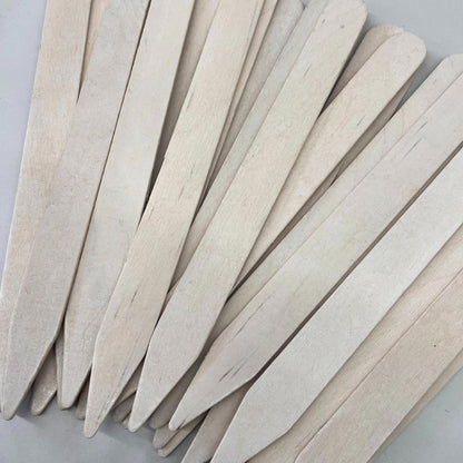 100% Natural Wood Plant Markers - 12 Inches Tall - for Field and Garden Use - Eco-Friendly & Sustainable Plant Identification - Made in USA - (Pack of 25)