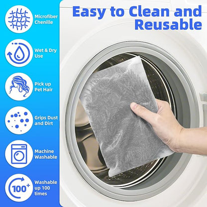 Reusable Microfiber Mop Pads Compatible
