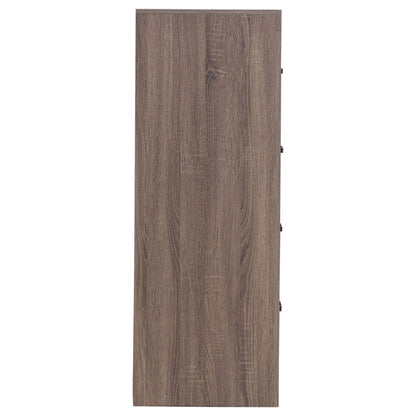 Coaster Home Furnishings Brantford Farmhouse Wood 4-Drawer Bedroom Chest of Drawers Chiffonier Clothing Storage Cabinet Bedroom Armoire Tall Dresser Organizer Unit Barrel Oak 207045