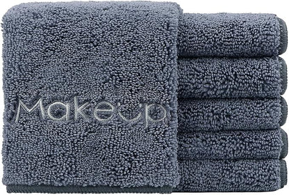 HOMEXCEL Makeup Remover Wash Cloth 6 Pack, Soft Quick Dry Facial Cleansing
