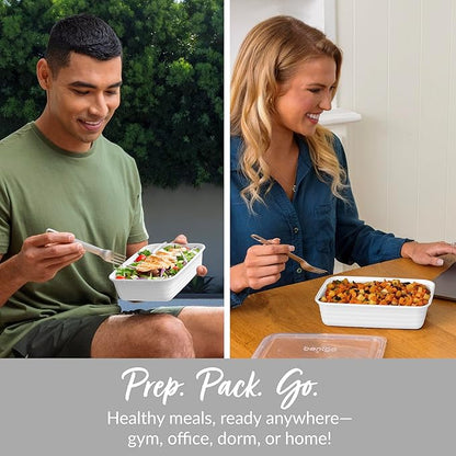 Bentgo 20-Piece Lightweight, Reusable BPA-Free 1-Compartment Containers
