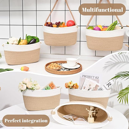 Hanging Basket, 3-Tier Wall Baskets, Over the Door Organizer
