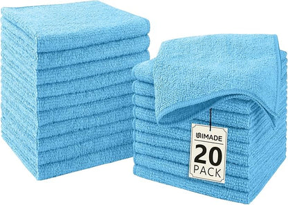 Washcloths - 20 Pack - Face Towels, Highly Soft Wash Cloths and Hand Towels