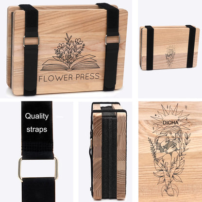 DICHA Microwave Flower Press Book- Plant and Leaf Press-Beginners Flower Press Kit Professional -6"X9" Flower Pressing Kit for Adults - Efficient,Simple Outdoor Activity Arts & Crafts