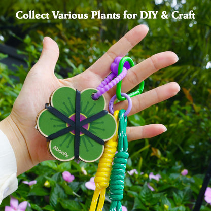 Aboofx Mini Flower Press 3" x 3", Pocket Flower Press Kit for DIY Crafts, Journaling and Gift for Nature Lovers