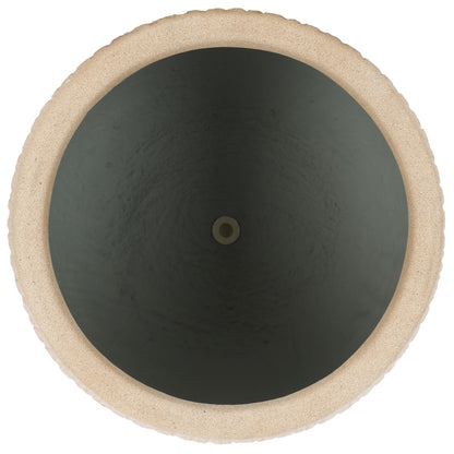 SAFAVIEH Outdoor - Francia Beige Concrete Ficonstone Planter Pot with Drainage Hole, Frost Resistant Garden Planter for Patio, Deck, Indoor Outdoor Use, 15.7" W x 15.7" D x 14" H (PAT1523B)