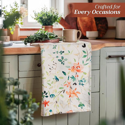 Maison d' Hermine Kitchen Towels Set of 2 100% Cotton 27.50" x 20" Reusable