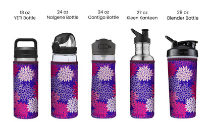 Koverz 24-30oz 750ml Water Bottle Carrier with Shoulder Strap, Water Bottle Insulator - Midnight Mums