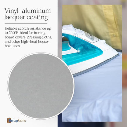 60" Heat Resistant Thermal Silver Fabric by The Yard – Insulated Material