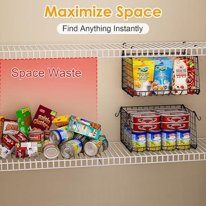 3-Pack Under Shelf Hanging Baskets