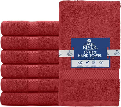 DAN RIVER 6-Pack Premium Hand Towels