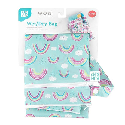 Bumkins Waterproof Wet Dry Bag for Baby, Swim Suit, Cloth Diaper, Pump Parts