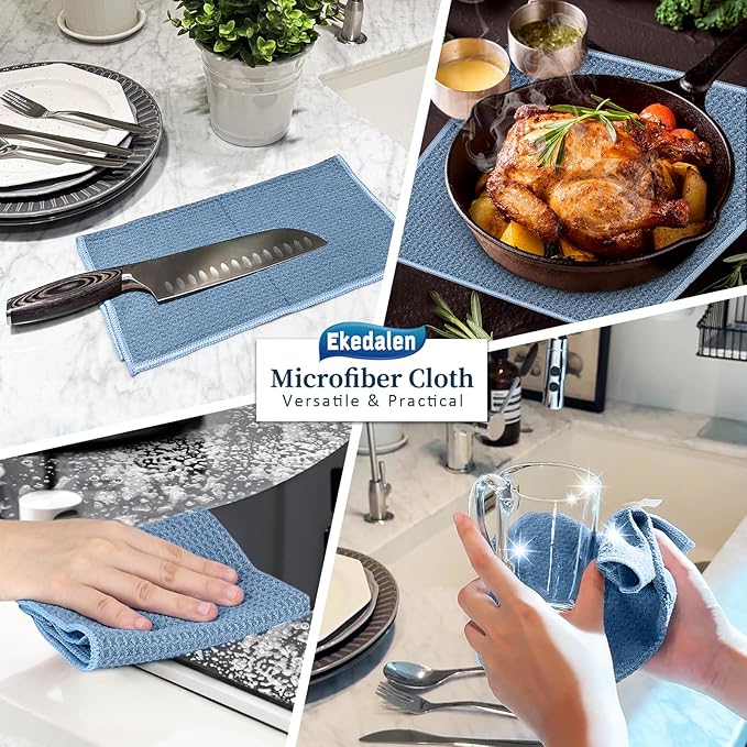 Microfiber Cleaning Cloth Waffle Weave