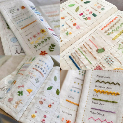 Embroidery Kit Stitch Book Large Size Cross Stitch Kits Embroidery Supplies for Adults Beginner
