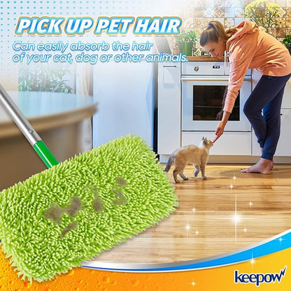 KEEPOW Reusable Mop Pads Compatible