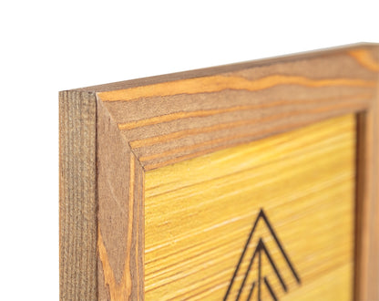 Rustic Wooden Picture Frame 8x10 - Set of 2-100% Natural Eco Walnut Wood with Real Glass for Wall Mounting and Tabletop
