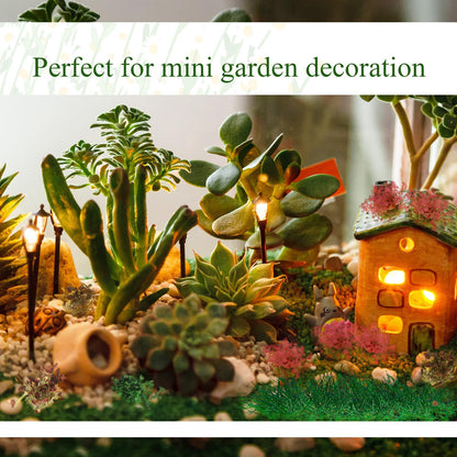 Redbaker 288 Pcs Static Grass Tuft Flower Cluster Vegetation Groups Self Adhesive Artificial Model Grass Tufts DIY Miniature Colorful Flower for Terrain Railway Scenery Table Landscape (Mixed Style)