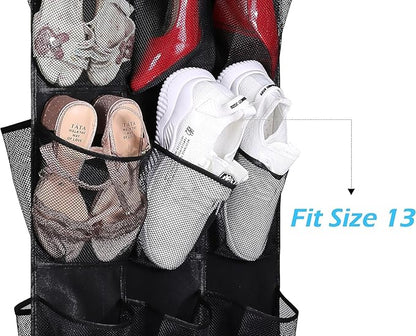 MISSLO 30 Large Pockets Dual Sided Hanging Shoe Rack